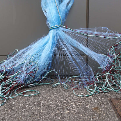 Haul Net L7 2-3/4" 25MD 30M with blue mesh and red accents, ideal for fishing in southern locations.