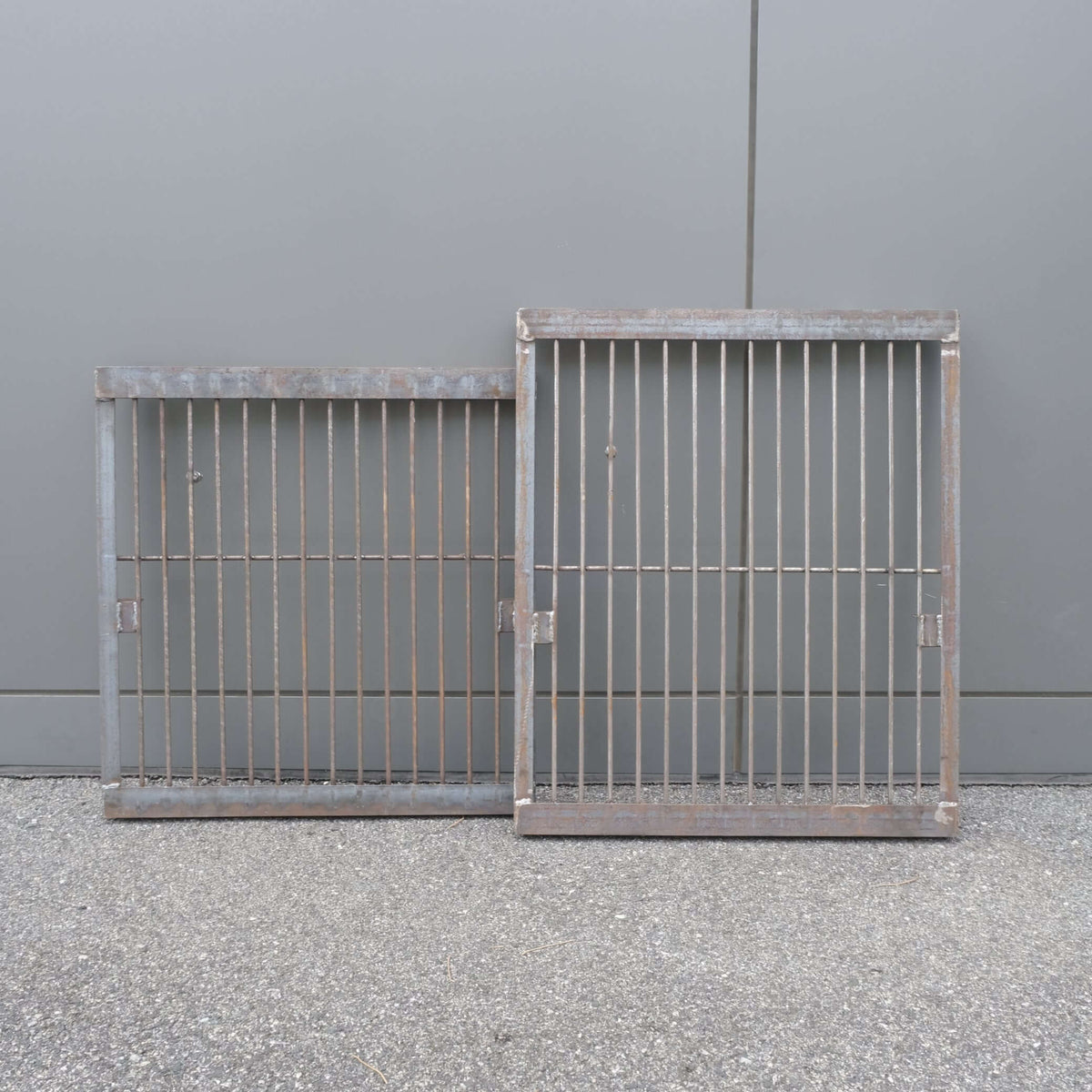AMA STEEL BASE GALV 1 Basket showing galvanized metal frames for cray pot construction.