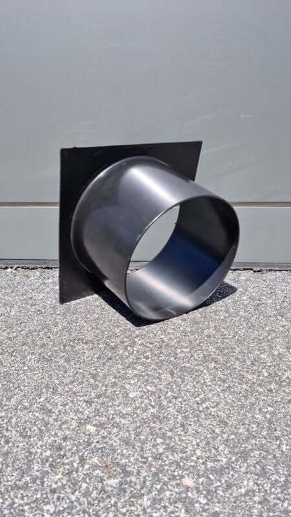 Pot Neck Small BLACK R50 - Durable black neck for cray pot, 230mm diameter, ideal replacement or DIY building.