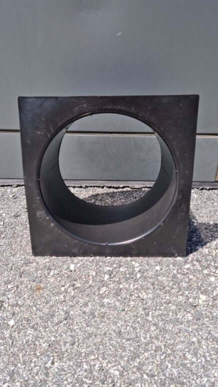 Pot Neck Small BLACK R50 - Small black neck with 230mm diameter for cray pot, durable replacement option, made in WA.