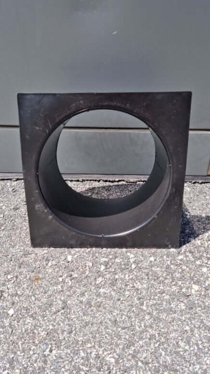 Pot Neck Small BLACK R50 - Small black neck with 230mm diameter for cray pot, durable replacement option, made in WA.