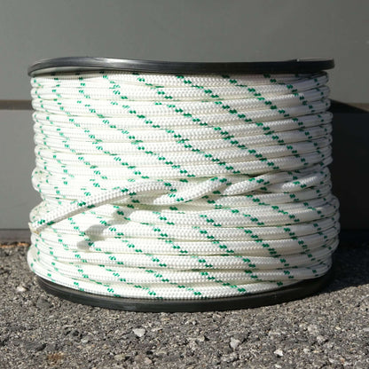 ROPE DB BRAID 8MM X 100M high-quality double braided rope displayed on a spool.