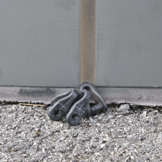 POLY FLEX LINK used for securing PVC coated wire to fixed wire cable in net structures.