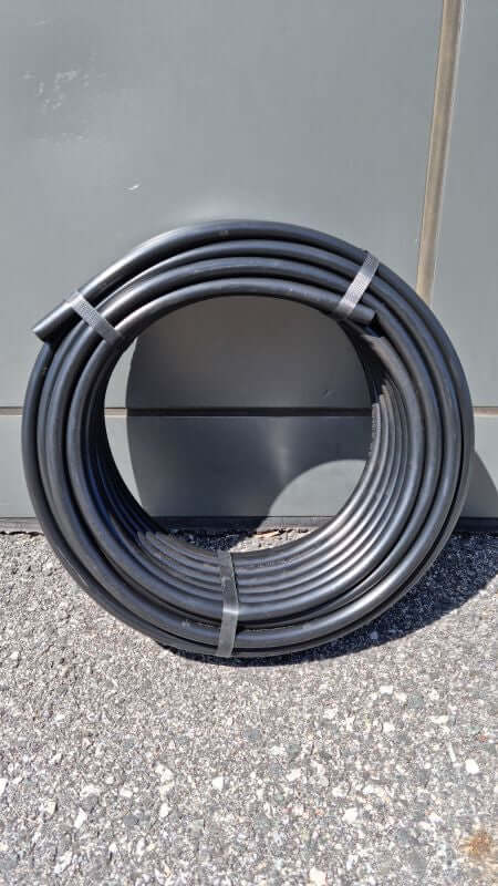 POLY TUBING 13MM 25M ROLL - High quality UV stabilized retic pipe in a neat roll.